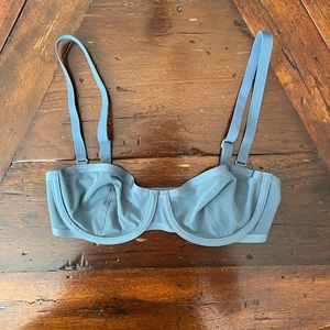 Cuup 30C The Balconette Mesh Bra in Sea